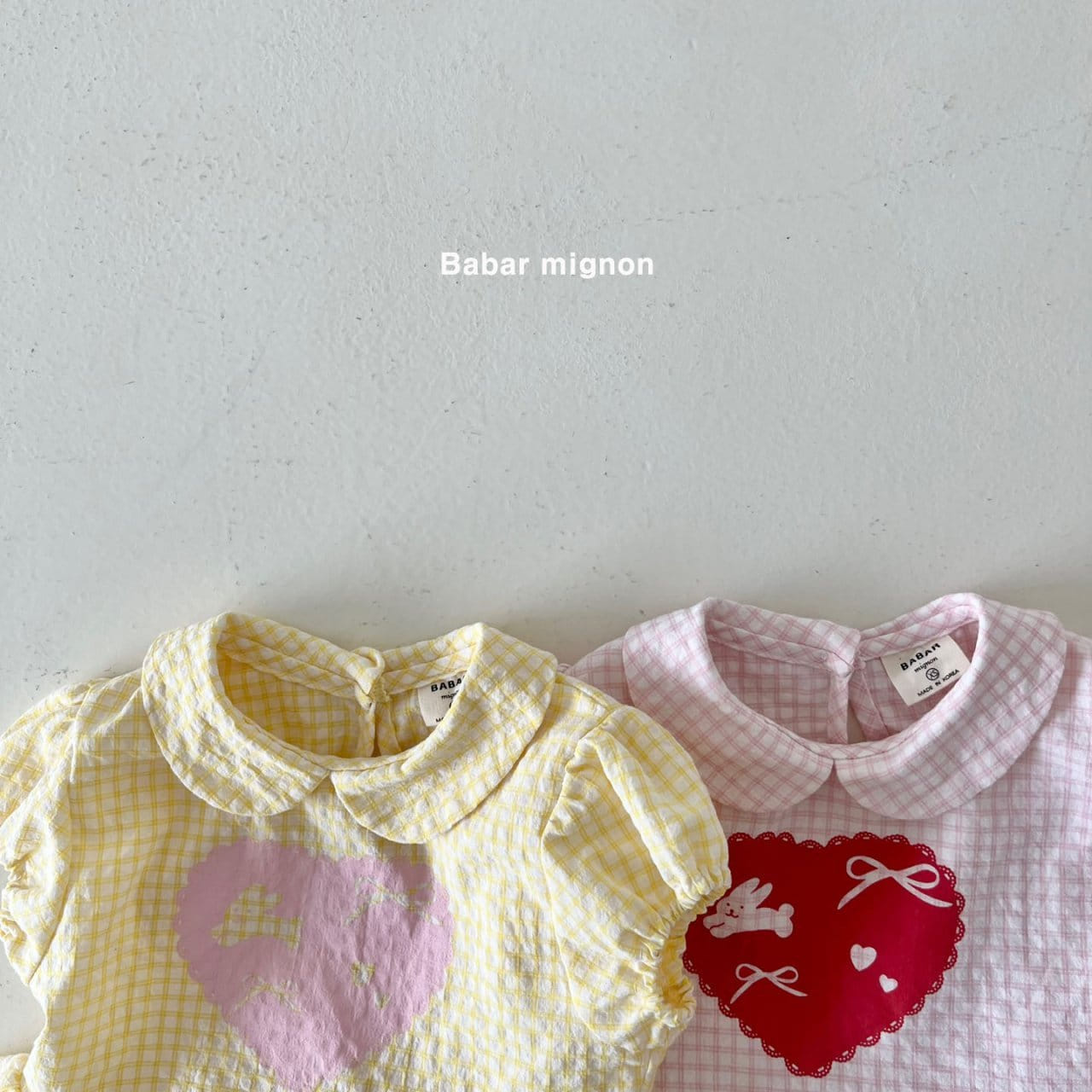 Babar Mignon - Korean Children Fashion - #kidzfashiontrend - Collar Check Blouse - 4