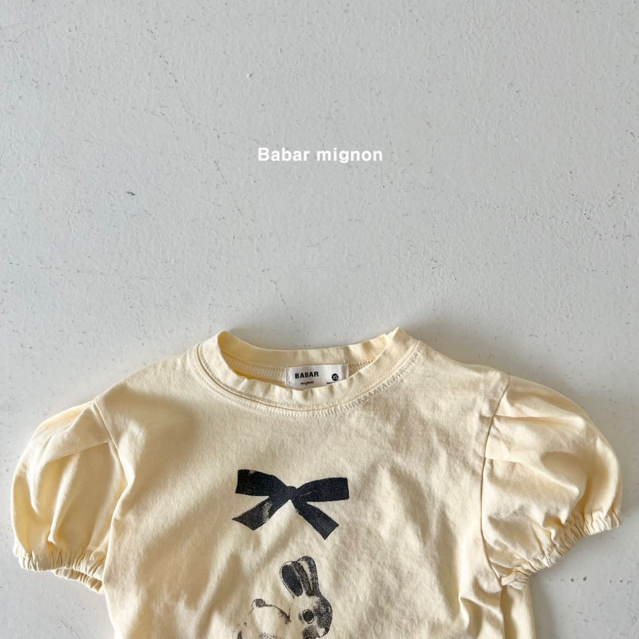 Babar Mignon - Korean Children Fashion - #childofig - Rabbit Puff Tee - 8