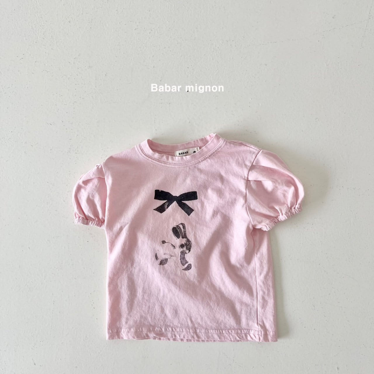 Babar Mignon - Korean Children Fashion - #childofig - Rabbit Puff Tee - 9