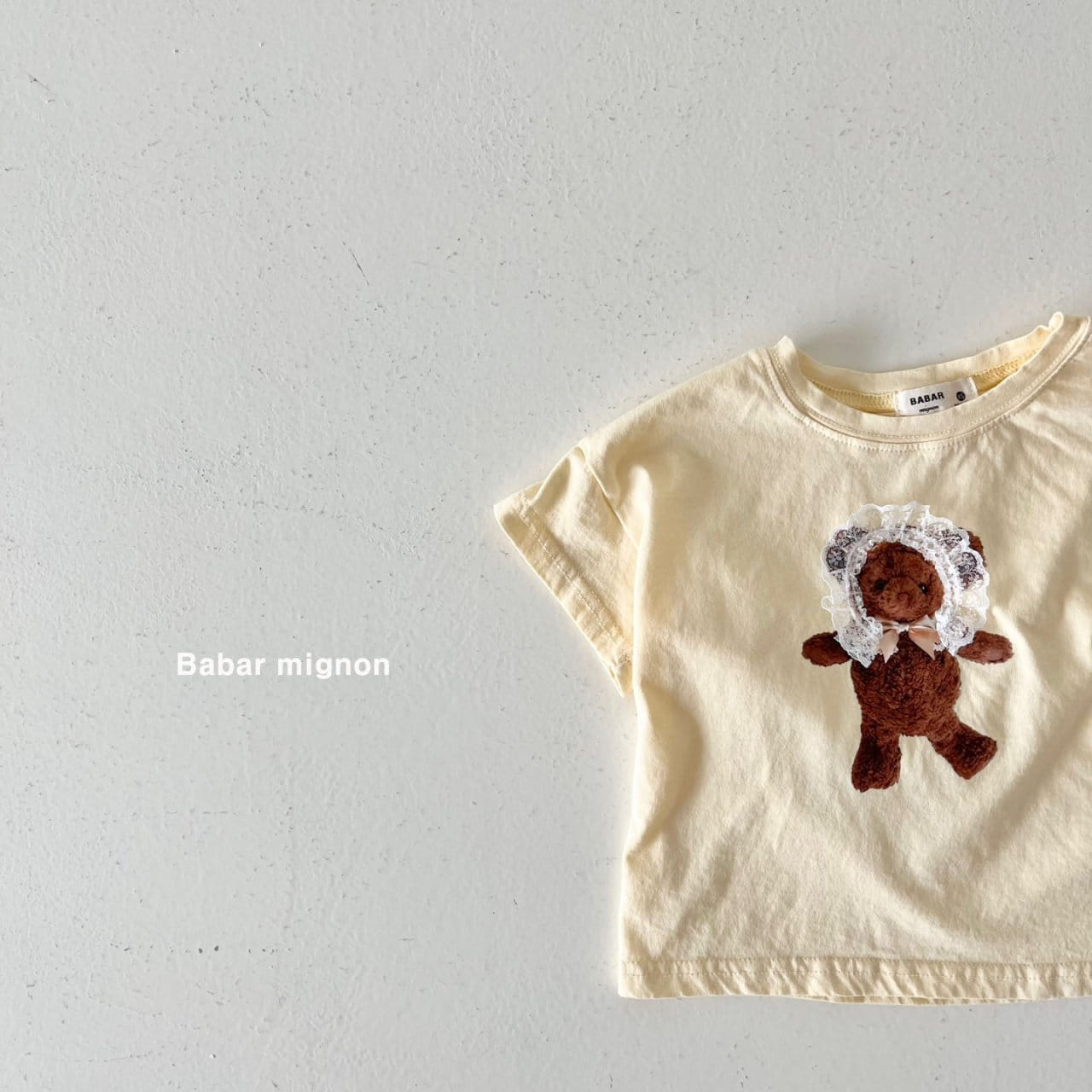 Babar Mignon - Korean Children Fashion - #childofig - Doll Bear Tee - 7