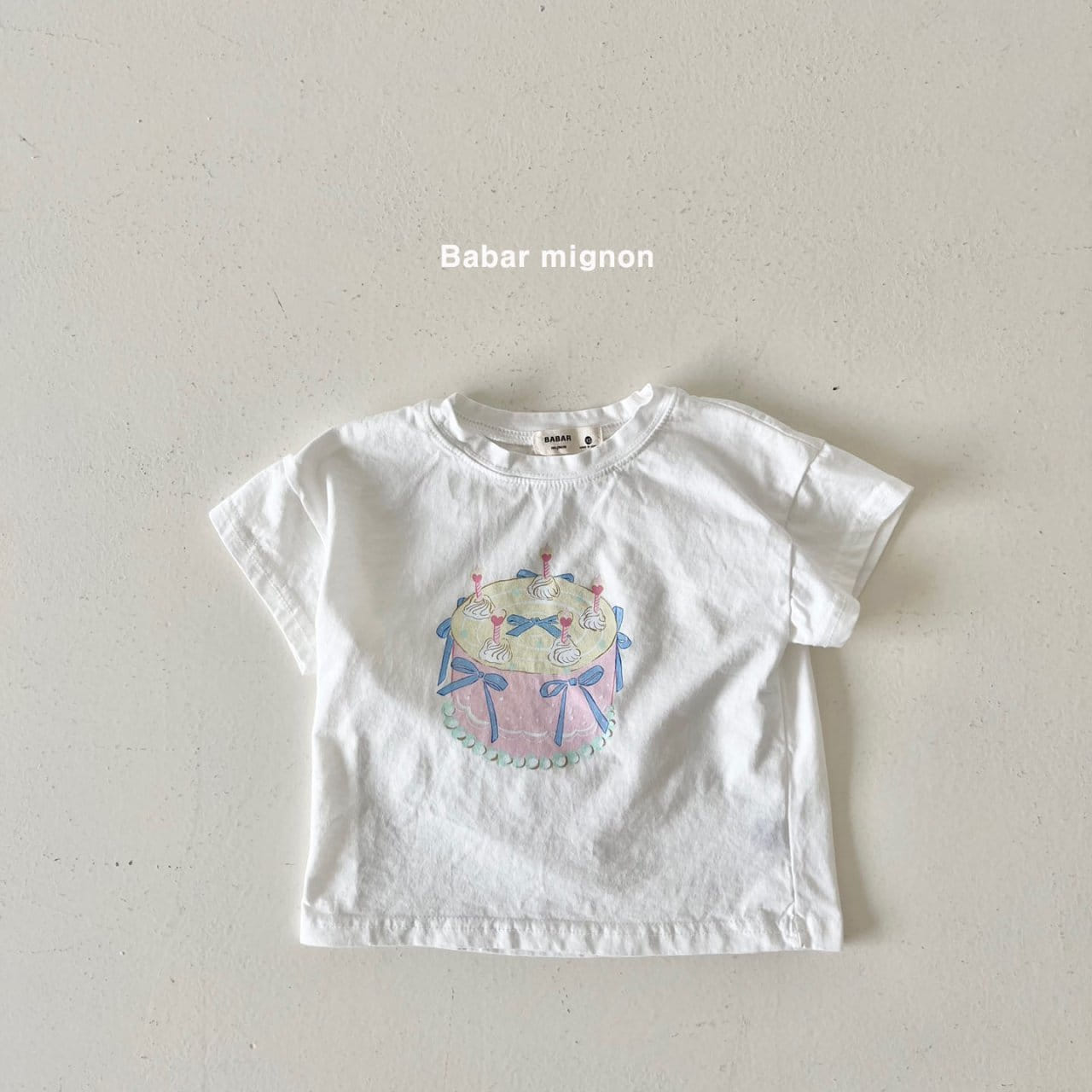 Babar Mignon - Korean Children Fashion - #childrensboutique - Cake Ribbon Tee - 6