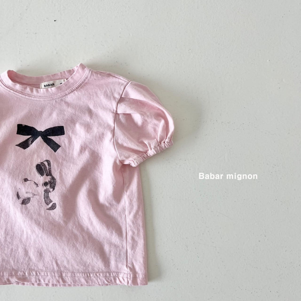 Babar Mignon - Korean Children Fashion - #designkidswear - Rabbit Puff Tee - 11