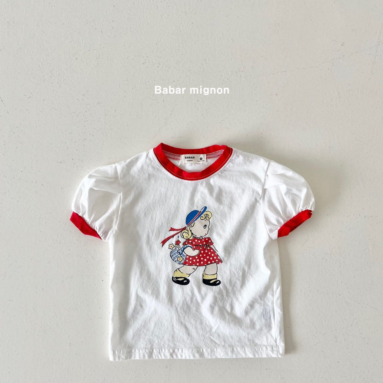 Babar Mignon - Korean Children Fashion - #fashionkids - Girl Puff Tee - 6