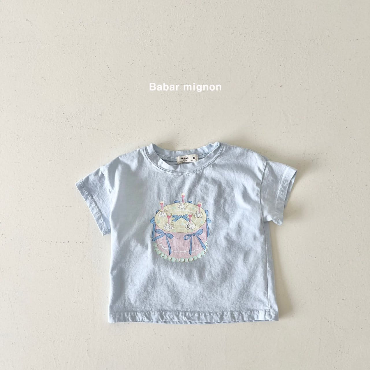 Babar Mignon - Korean Children Fashion - #kidsshorts - Cake Ribbon Tee - 10