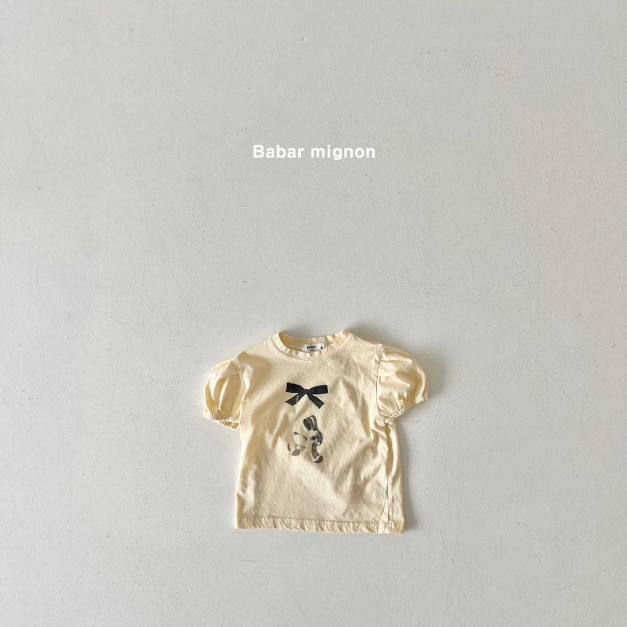 Babar Mignon - Korean Children Fashion - #magicofchildhood - Rabbit Puff Tee - 5