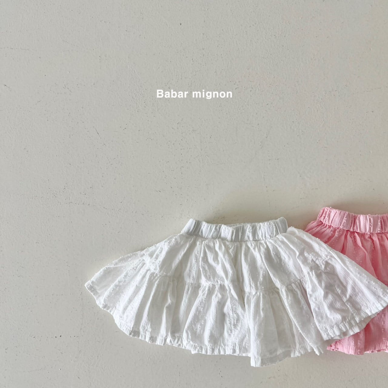 Babar Mignon - Korean Children Fashion - #magicofchildhood - Eyelet Kan kan Skirt - 3