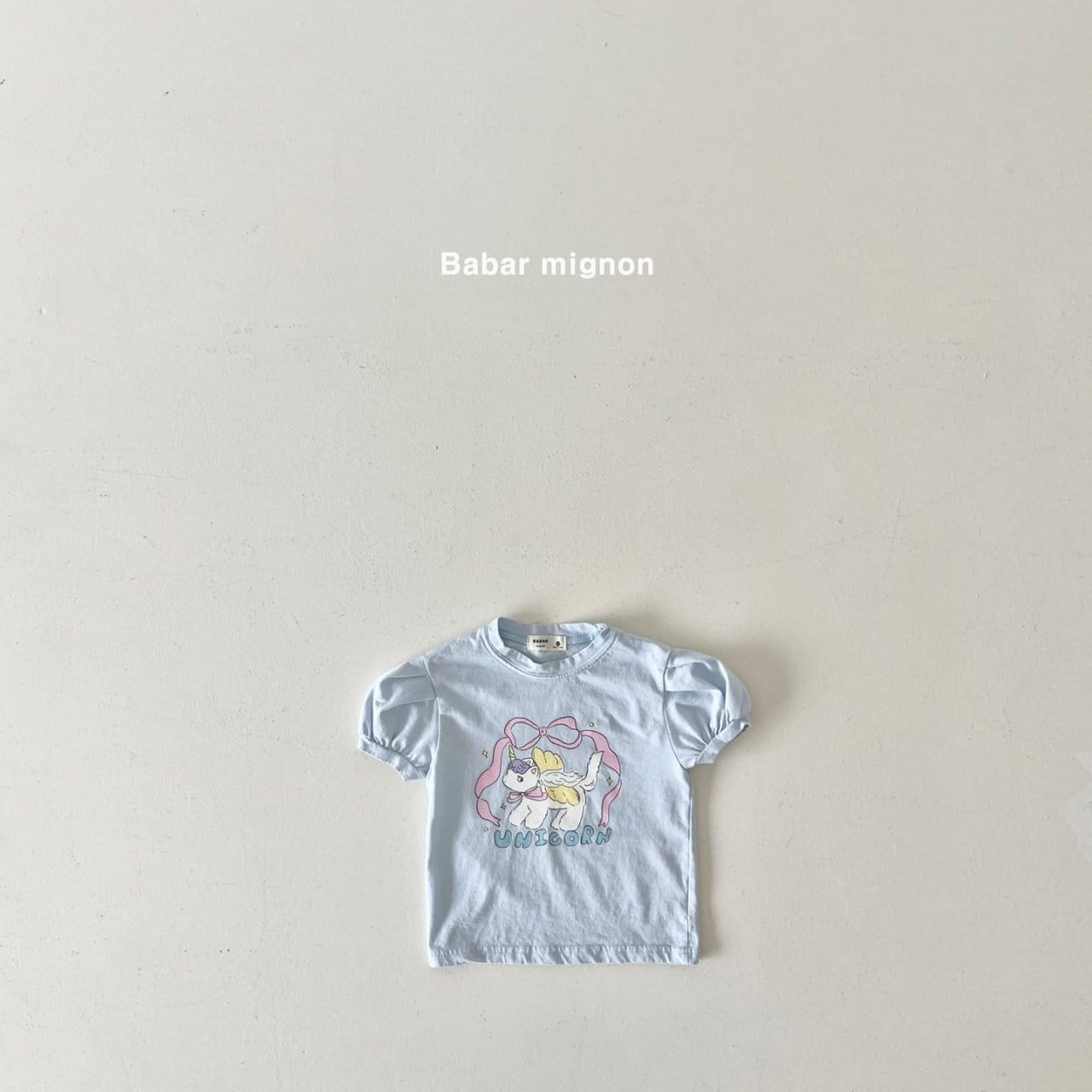 Babar Mignon - Korean Children Fashion - #minifashionista - Unicorn Puff Tee - 9