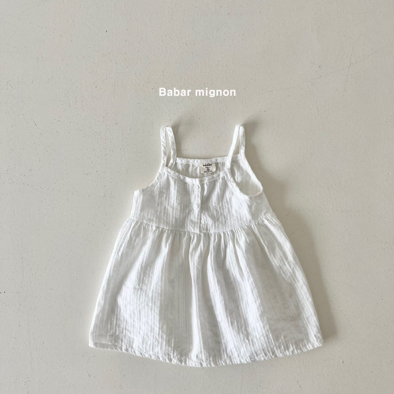 Babar Mignon - Korean Children Fashion - #minifashionista - Baba String Sleeveless One-Piece - 2