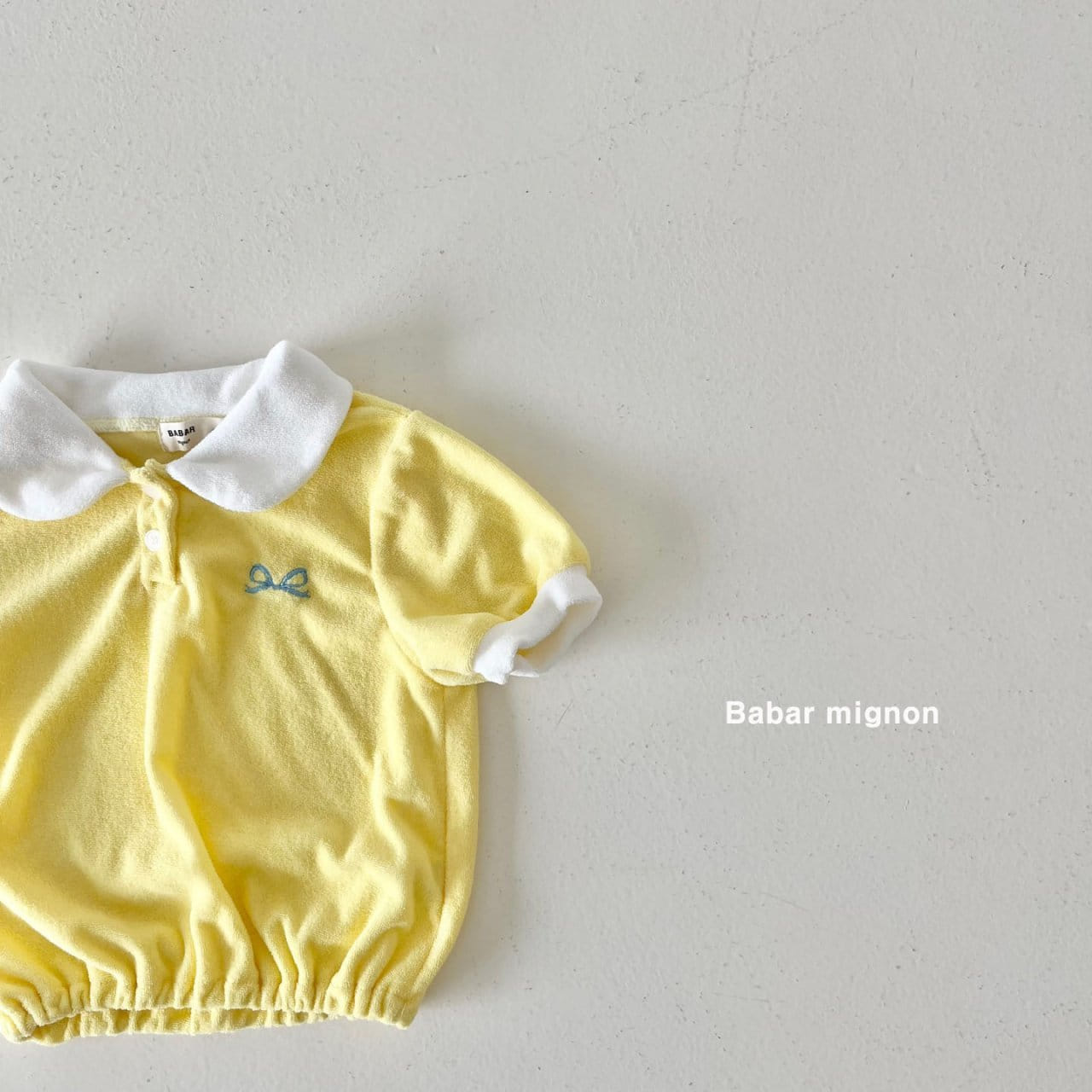 Babar Mignon - Korean Children Fashion - #toddlerclothing - Terry Collar Tee - 11