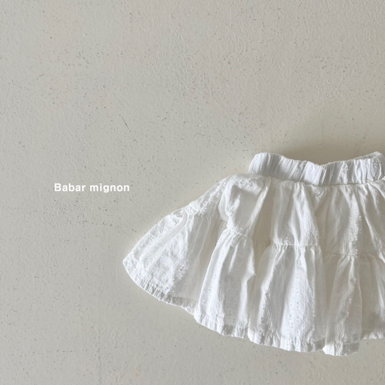 Babar Mignon - Korean Children Fashion - #toddlerclothing - Eyelet Kan kan Skirt - 7