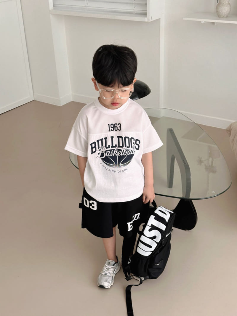 Bailey - Korean Children Fashion - #kidsshorts - Basketball Mesh Tee - 3