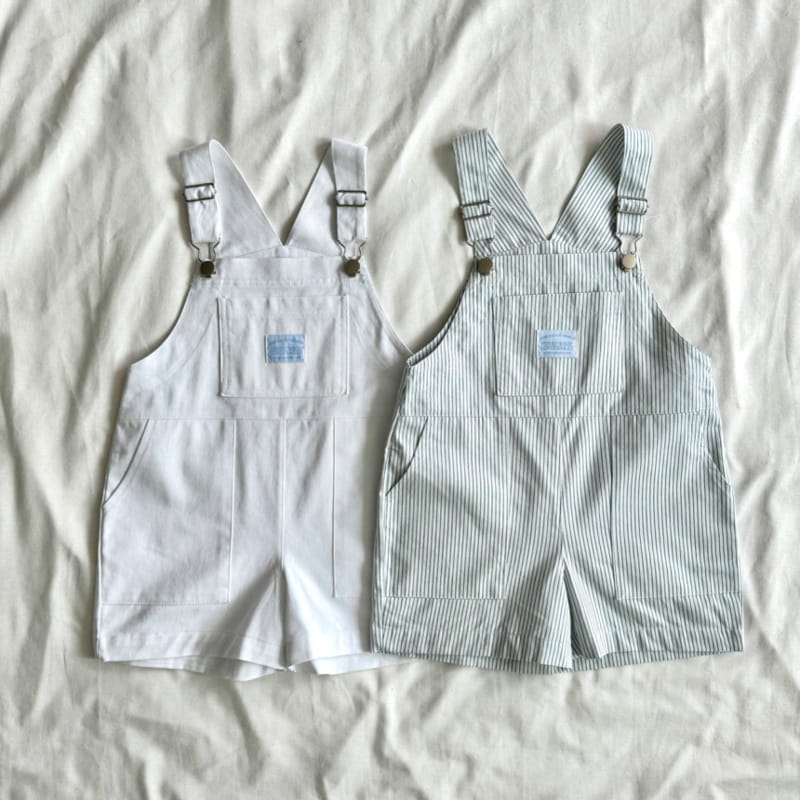 Bailey - Korean Children Fashion - #kidsshorts - Summer Pocket Dungarees Pants - 2