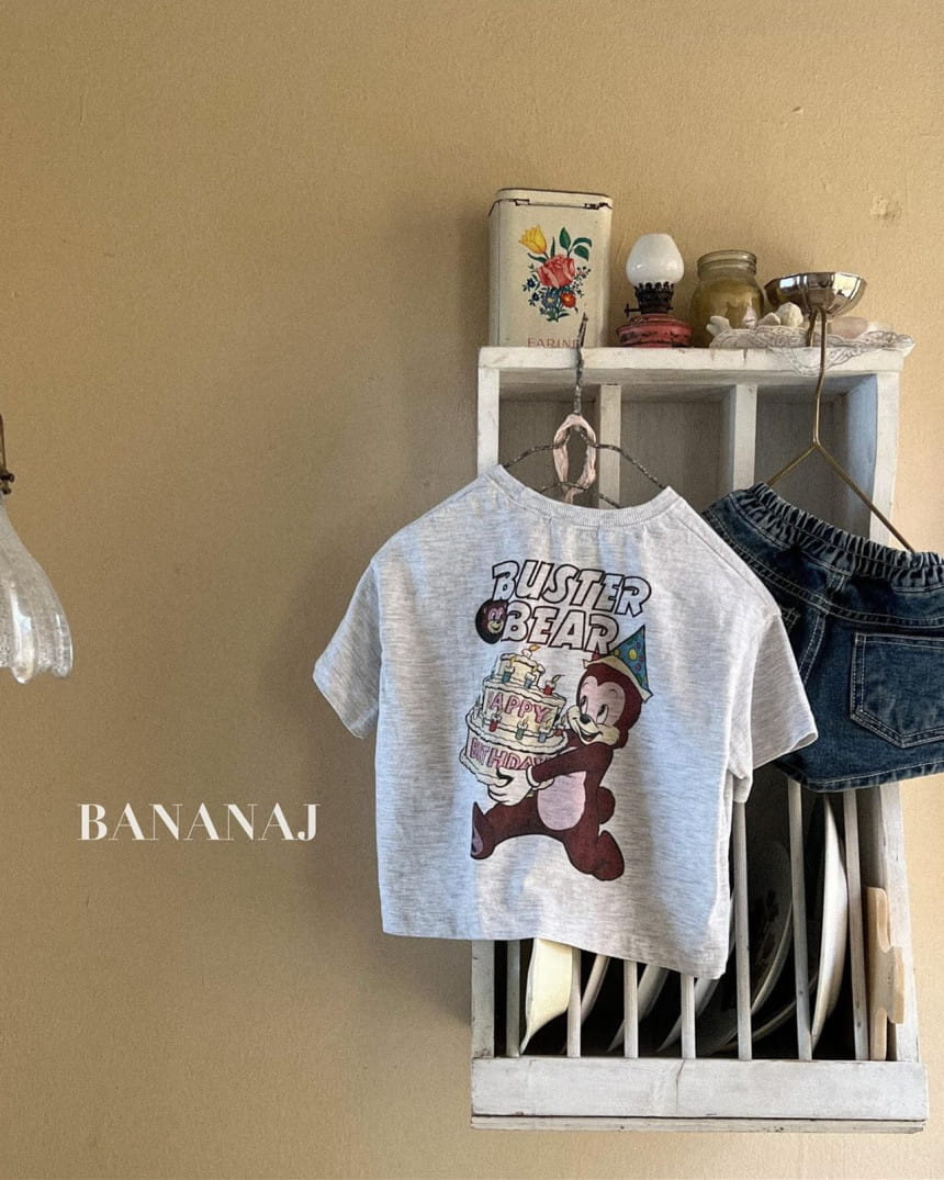 Banana J - Korean Children Fashion - #childofig - Happy Birthday Tee - 6