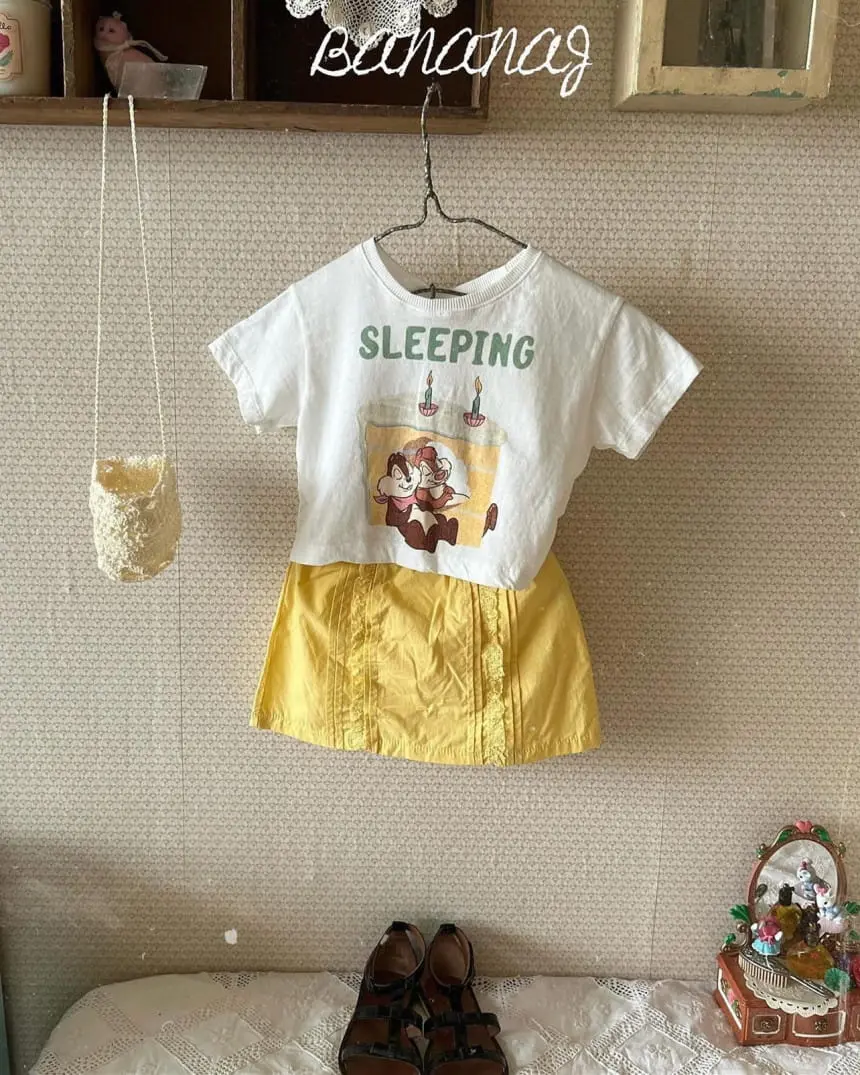 Banana J - Korean Children Fashion - #childofig - Sleeping Tee - 5
