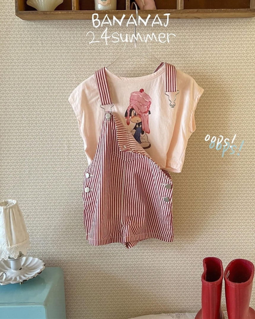 Banana J - Korean Children Fashion - #kidsshorts - Easy Overalls - 3