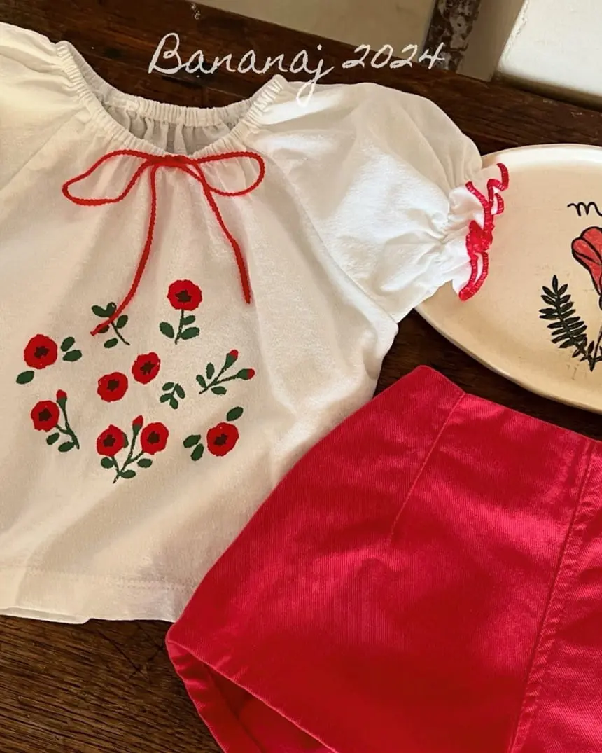 Banana J - Korean Children Fashion - #stylishchildhood - Rosy Tee - 2
