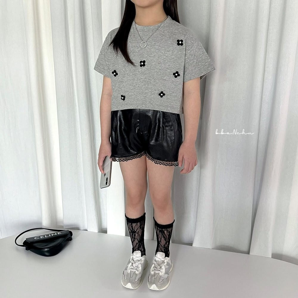 Bbonchu - Korean Children Fashion - #childrensboutique - Pearl Flower Tee - 8
