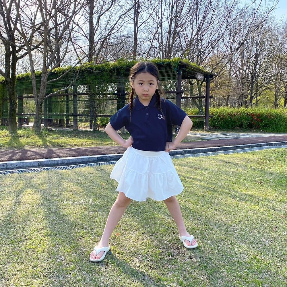 Bbonchu - Korean Children Fashion - #littlefashionista - B Collar Tee - 6