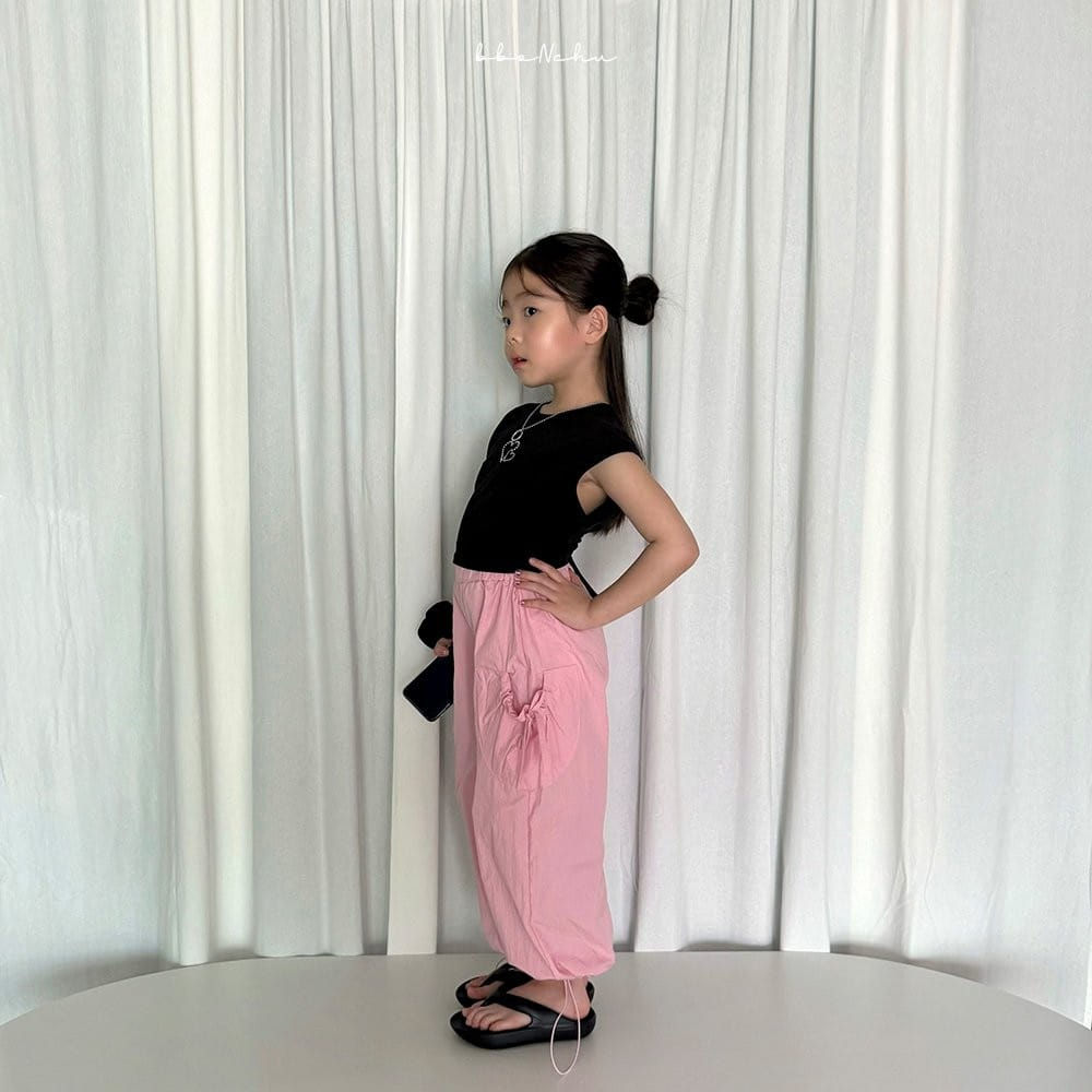 Bbonchu - Korean Children Fashion - #littlefashionista - Bling Two Heart Tee - 8
