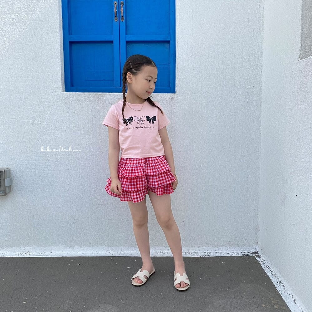 Bbonchu - Korean Children Fashion - #littlefashionista - Ribbon Ribbon Tee - 4