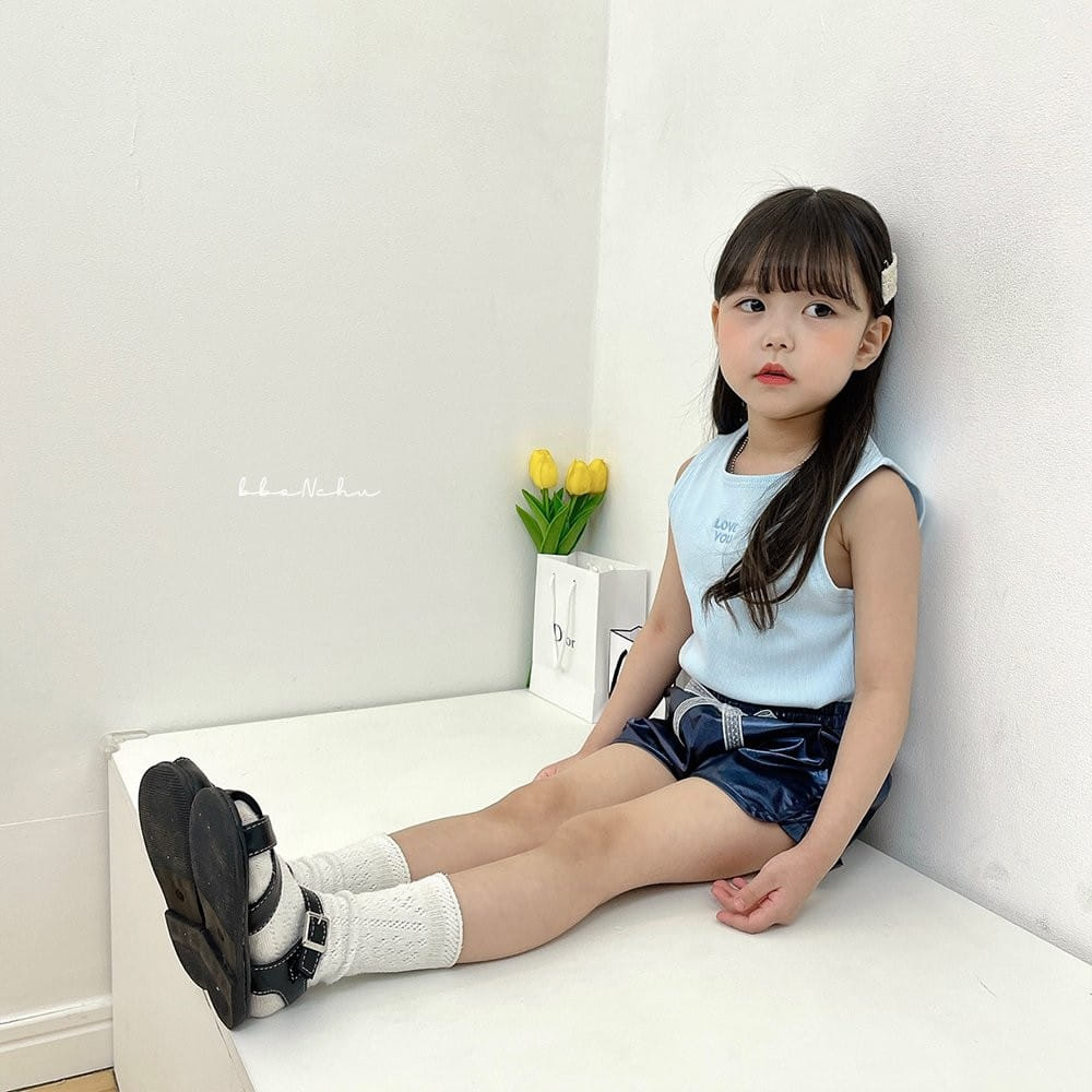Bbonchu - Korean Children Fashion - #minifashionista - Heart Punching Sleeveless Tee - 5