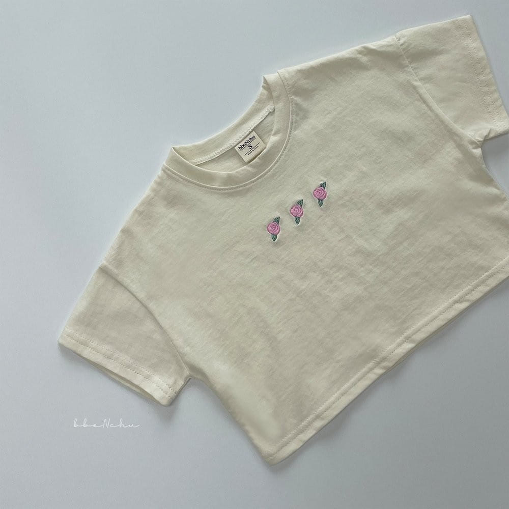 Bbonchu - Korean Children Fashion - #minifashionista - Rose Embroidery Tee - 7