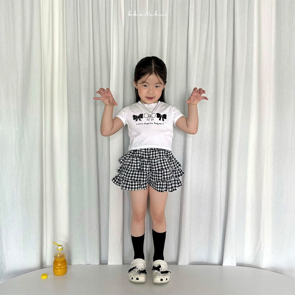 Bbonchu - Korean Children Fashion - #todddlerfashion - Ribbon Ribbon Tee - 7