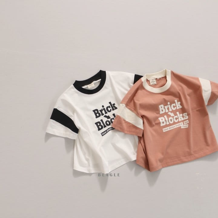 Beagle - Korean Children Fashion - #childofig - Brick Color Tee