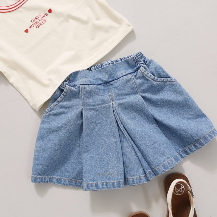 Beagle - Korean Children Fashion - #childofig - Serapim Denim Skirt Pants - 4
