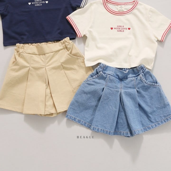 Beagle - Korean Children Fashion - #designkidswear - Serapim Denim Skirt Pants - 5