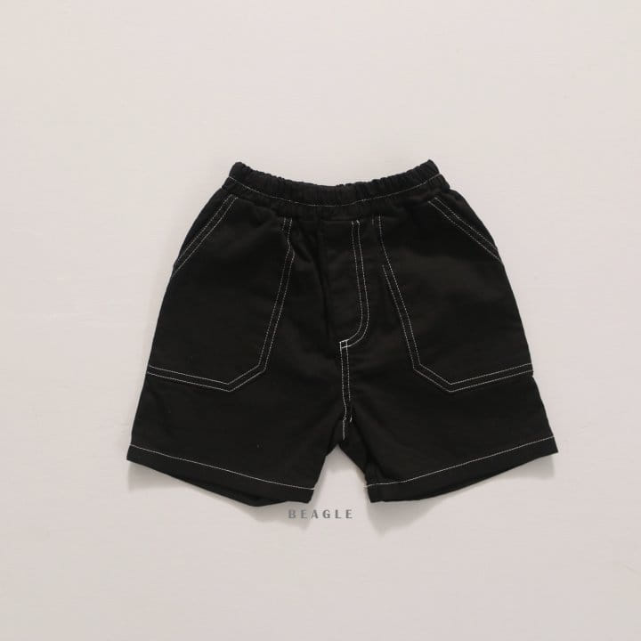 Beagle - Korean Children Fashion - #kidzfashiontrend - Stitch Span Shorts - 5