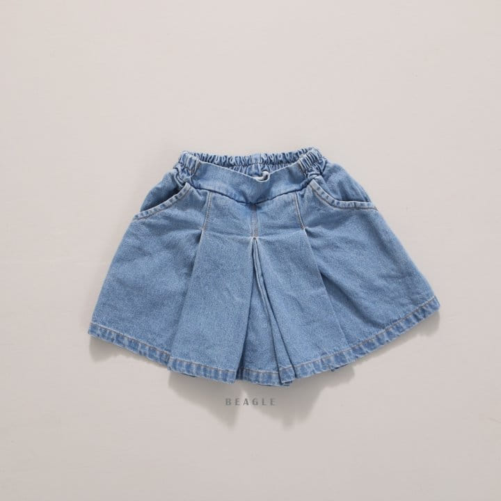 Beagle - Korean Children Fashion - #toddlerclothing - Serapim Denim Skirt Pants
