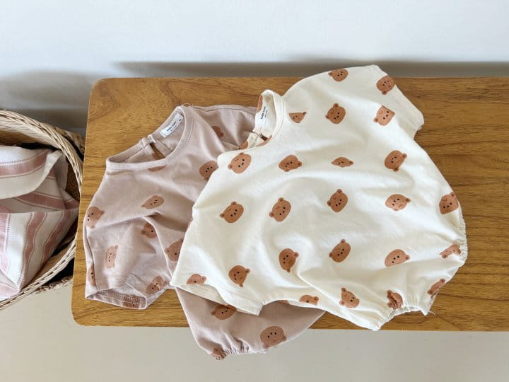 Bebe Nine - Korean Baby Fashion - #babyclothing - Pum Bear Body Suit - 3