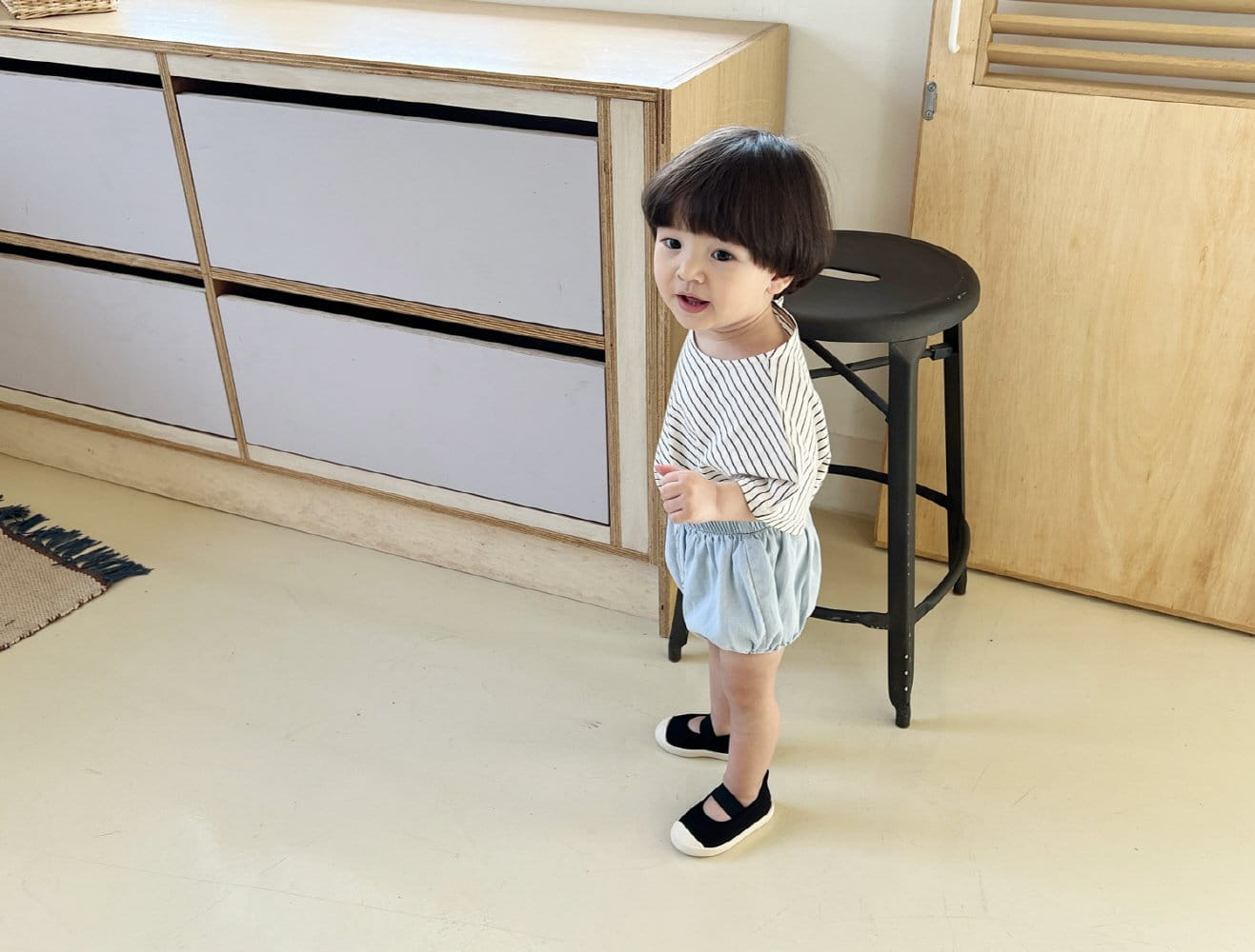 Bebe Nine - Korean Baby Fashion - #babyclothing - Sugar Denim Bloomers - 5