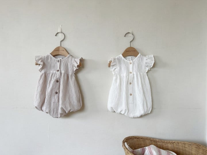 Bebe Nine - Korean Baby Fashion - #babyfashion - Frill Button Body Suit
