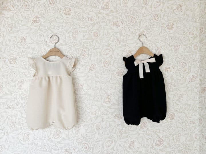 Bebe Nine - Korean Baby Fashion - #babygirlfashion - Angel Ribbon Body Suit - 2