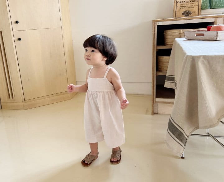 Bebe Nine - Korean Baby Fashion - #babyoninstagram - Daisy Wide Dungarees - 8