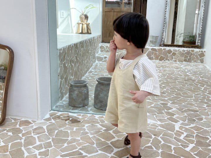 Bebe Nine - Korean Baby Fashion - #babyoninstagram - Woodie Dungarees Shorts - 7