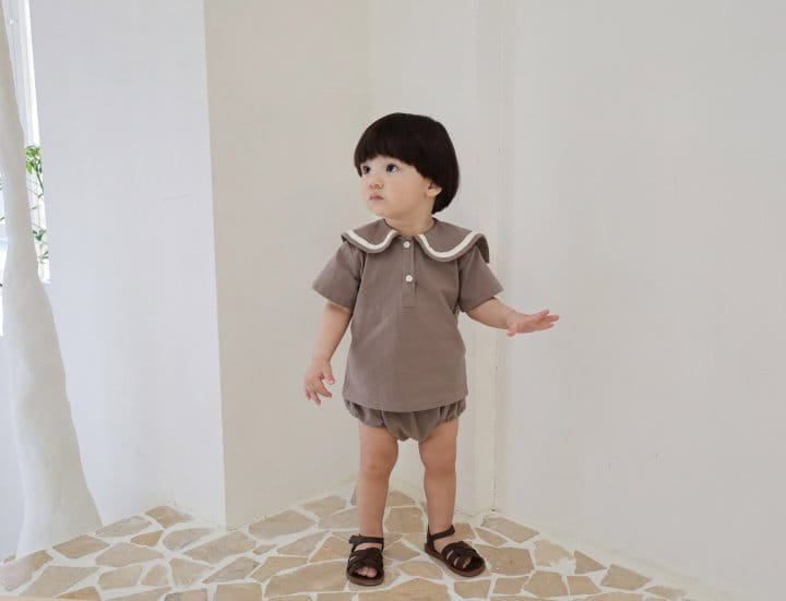 Bebe Nine - Korean Baby Fashion - #babyoutfit - Bibi Sera Top Bottom Set - 3