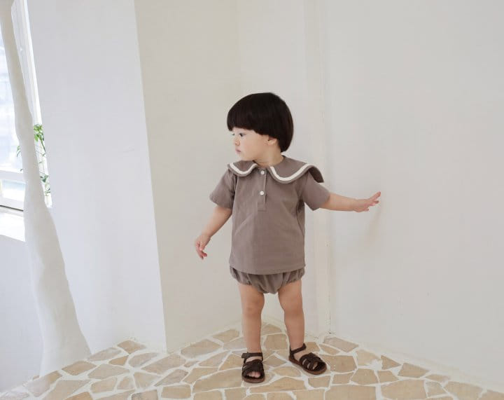 Bebe Nine - Korean Baby Fashion - #babyoutfit - Bibi Sera Top Bottom Set - 4