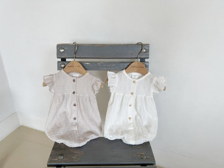 Bebe Nine - Korean Baby Fashion - #babyoutfit - Frill Button Body Suit - 7