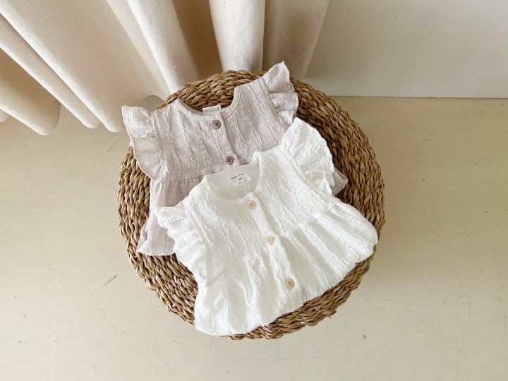 Bebe Nine - Korean Baby Fashion - #babyoutfit - Frill Button Body Suit - 8