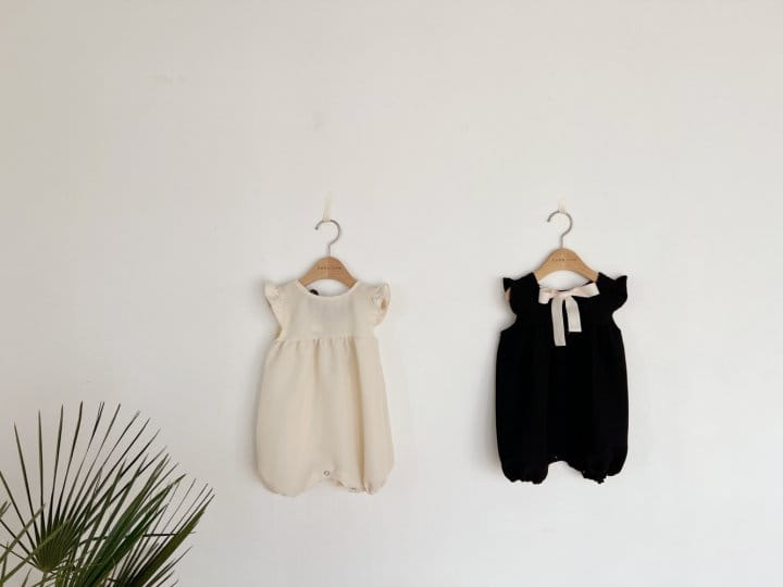 Bebe Nine - Korean Baby Fashion - #babyoutfit - Angel Ribbon Body Suit - 6