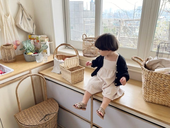 Bebe Nine - Korean Baby Fashion - #babyoutfit - Daisy Wide Dungarees - 10