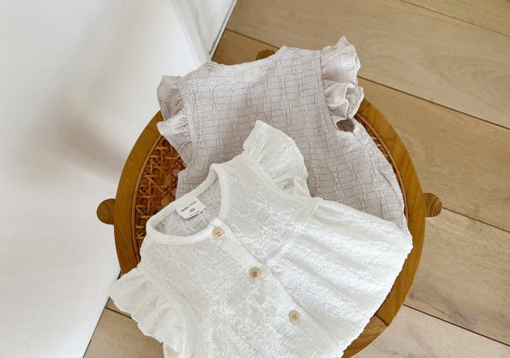 Bebe Nine - Korean Baby Fashion - #babywear - Frill Button Body Suit - 9