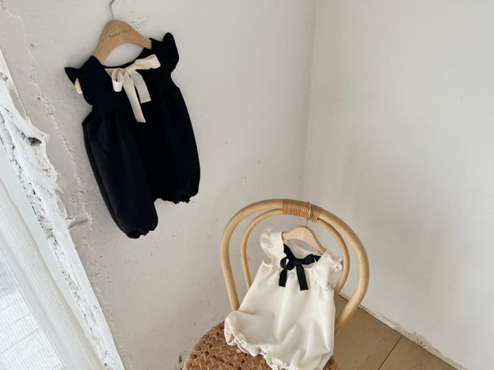 Bebe Nine - Korean Baby Fashion - #onlinebabyboutique - Angel Ribbon Body Suit - 9