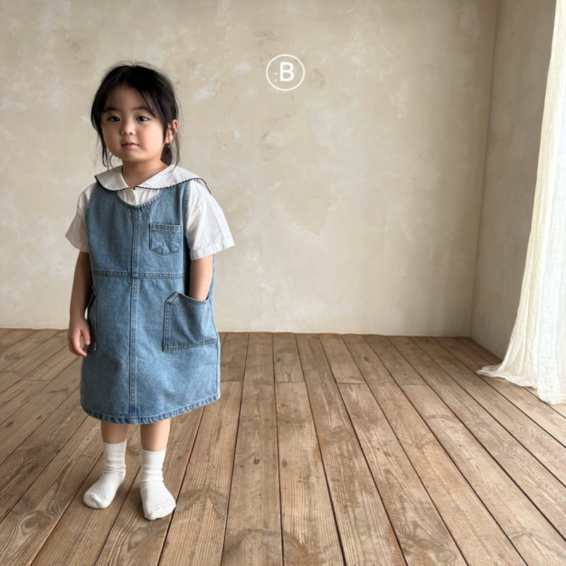 Bella Bambina - Korean Baby Fashion - #onlinebabyboutique - Bebe Elf Denim One-Piece - 8