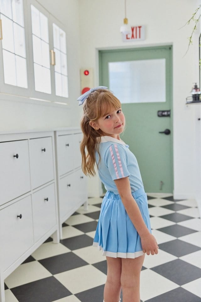 Berry Berry - Korean Children Fashion - #Kfashion4kids - Two Tone Wrinkle Skirt - 6