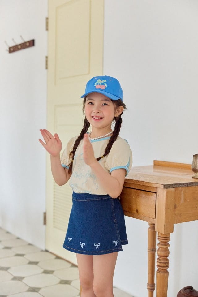 Berry Berry - Korean Children Fashion - #childrensboutique - Ribbon World Tee - 2