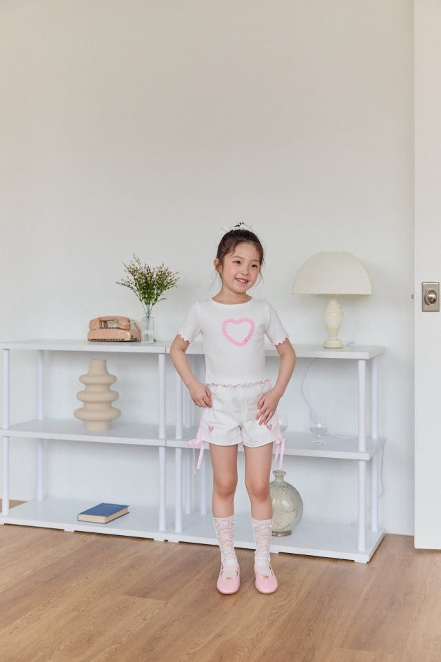 Berry Berry - Korean Children Fashion - #designkidswear - Heart Con Pants - 3